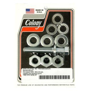 Colony, transmission mount kit. Zinc