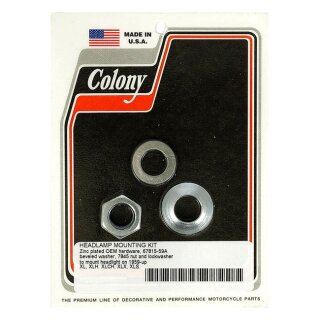 Colony, headlamp mount kit. Zinc