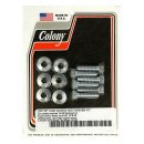 Colony, gas tank mount kit. Zinc plated. Oversize
