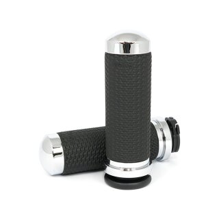 Avon Memory Foam Griffe 1,625" chrom für Harley TBW Modelle 08-25