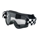 Biltwell Moto 2.0 Checkers Motorrad Brille schwarz...