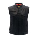 WCC OG Classic leather riding vest black