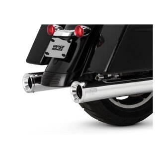 Vance & Hines, 4" Eliminator 400 slip-on mufflers. Chrome