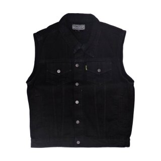 MCS Motorrad Weste Jeans schwarz