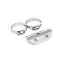Auspuff Hitzeschild Bullet Hole 4" lang chrom...