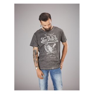 VON DUTCH EAGLE T-SHIRT GREY