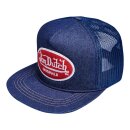 VON DUTCH FLAT PEAK MESH CAP BLUE LOGO