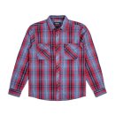 BRIXTON BOWERY FLANNEL SHIRT NAVY PLAID