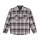 BRIXTON FLYNN FLANNEL SHIRT NAVY/KHAKI