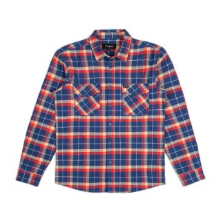 BRIXTON GRADY FLANNEL SHIRT DEEP BLUE