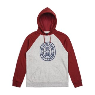 BRIXTON PACE FLEECE HOODIE HEATHER STONE