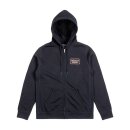 BRIXTON PALMER ZIP UP HOODIE BLACK