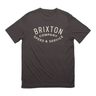 BRIXTON GASKET T-SHIRT WASHED BLACK