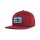 BRIXTON NATIONAL SNAPBACK BURGUNDY