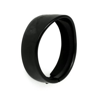 Recessed trim ring with visor. 5-3/4" headlamp. Black