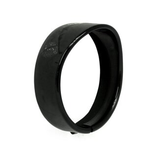 Recessed trim ring with visor. 5-3/4" headlamp. Gloss black