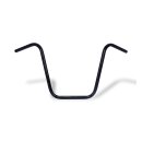 Apehanger handlebar, 16" rise, 1" black