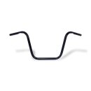 Apehanger handlebar 12" rise 1" black