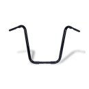 1-1/4" Buffalo Apehangers, 18" high, black