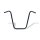 Apehanger handlebar, 18" rise, 1" black