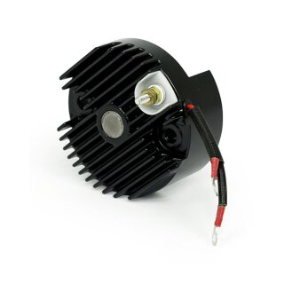 Solid-State 12-V voltage finned regulator. Black