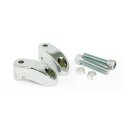 Shortened turn signal mount kit. Front, chrome