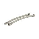 Goodridge QD fuel crossover line clear braided stainless