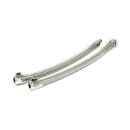 Goodridge QD fuel crossover line clear braided stainless