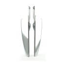 Wind deflector set. Chrome