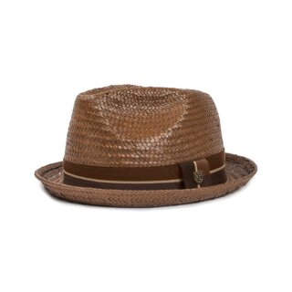 BRIXTON CASTOR FEDORA BROWN/TAN