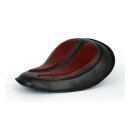 Custom Bobber Leder Solo Sitz Schwingen Sattel schwarz...
