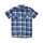 KING KEROSIN CHECKERED PLAID SHIRT BLUE