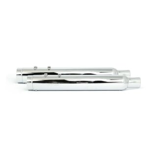 Kerker, Stout 4" slip-on muffler set. Chrome