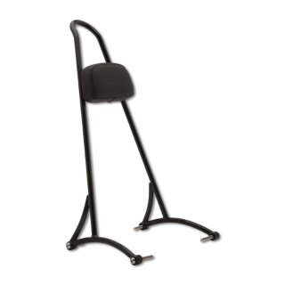 Burly, sissy bar. 20" black, with backrest pad