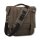 Burly, Voyager saddlebag. Dark Oak canvas