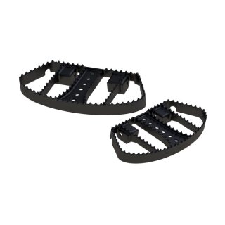 BURLY MX PASSENGER FLOORBOARDS BLACK