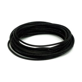 Vintage Gewebe ummantelte Elektro Kabel für Harley schwarz 7,5m