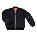 MA-1 BOMBER FLIGHT JACKET BLACK