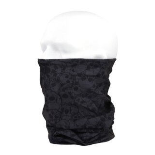 Motorrad Biker Tuch Schlauch Schal Mundschutz Totenkopf skull schwarz
