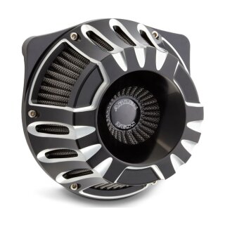 Arlen Ness Deep Cut Luftfilter Kit schwarz für Harley Softail Touring 17-22