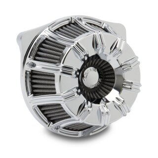 Arlen Ness, inverted air cleaner kit 10-Gauge. Chrome
