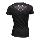 LT RATTLE AND ROLL V-NECK T-SHIRT BLACK