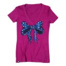 SHIRT; V-NECK, SCRIBBON, LUSH