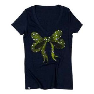 SHIRT; V-NECK, SCRIBBON, MIDNIGHT NAVY