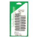 GW, Sportster rocker box bolt kit. Hex, chrome
