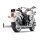 Cobra Bad Hombre Duals Fishtail Auspuff für Harley Softail 12-17