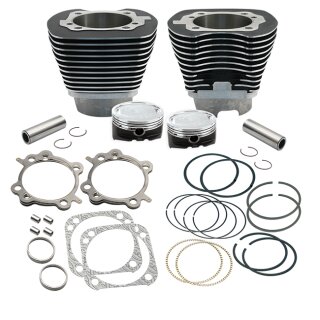 S&S, 88" to 100" conversion cylinder & piston kit. Black