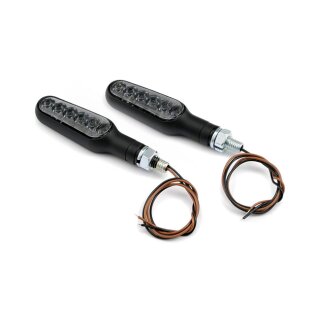 Motorrad Sequenz LED Lauflicht Blinker Set schwarz EC geprüft