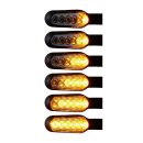 Motorrad Sequenz LED Lauflicht Blinker Set schwarz EC geprüft