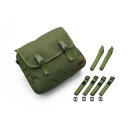 Universal Motorrad Biker Canvas Satteltasche aus Segeltuch, grün, 10Liter